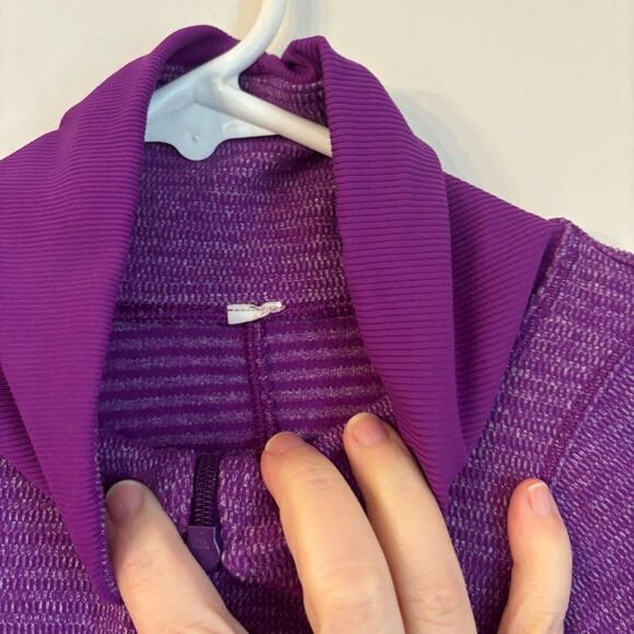Lululemon Womens Long Sleeve Running 1/3 Zip Pullover Sweatshirt Sz 6 Purple EUC - Picture 3 of 10